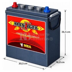 Bater�a NBA MAXXIGEL | 6 Voltios 335 Amperios Ciclo Profundo